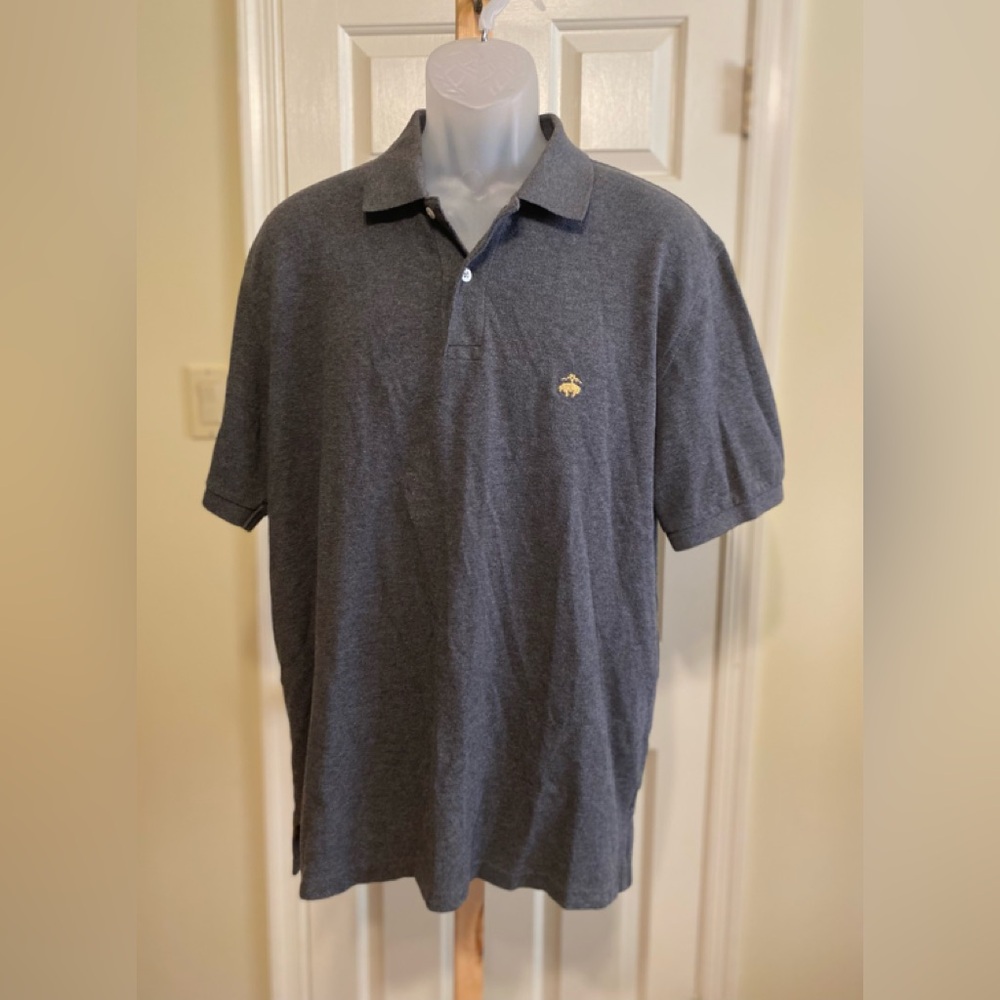 Brooks Brothers - Mens dark gray polo shirt, Size: L